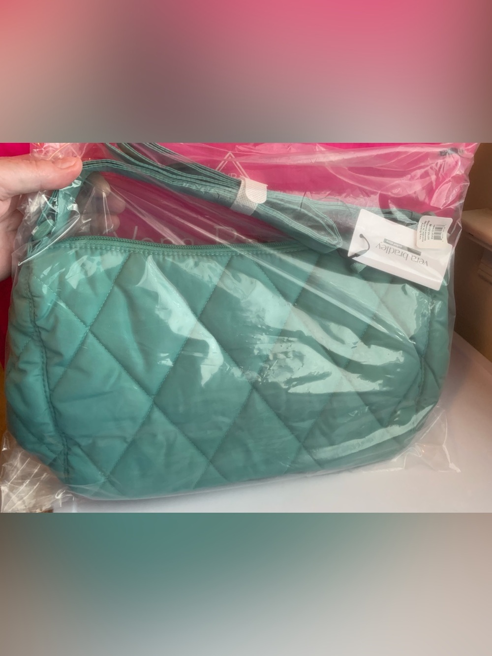 Vera Bradley Essential Crossbody Beryl Green NWT Seafoam ultralight